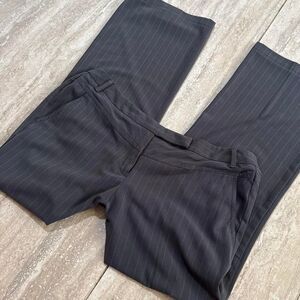 Vintage Y2K mix it low rise wide leg Pin stripe Gray pants chinos slacks Sz 8P